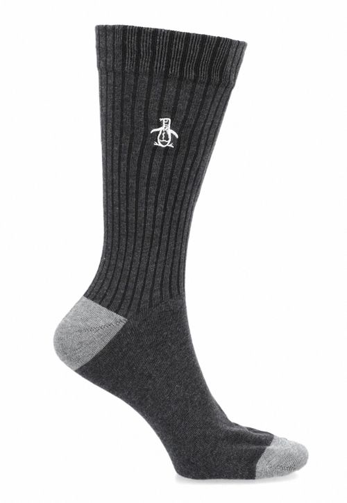 Calcetines De Hombre Gris Oscuro