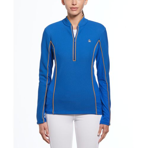 Polerón De Mujer Waffle Knit Azul