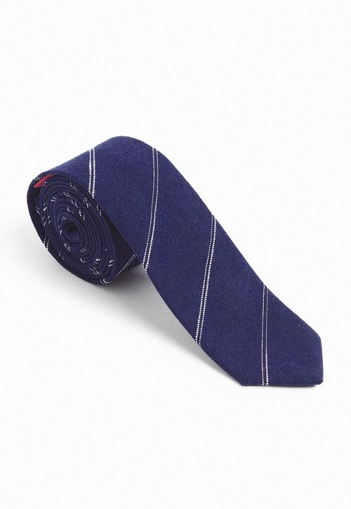 Corbata De Hombre Rayas Navy