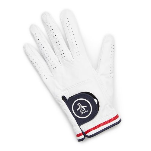 Guantes De Hombre Golf Cuero Blanco