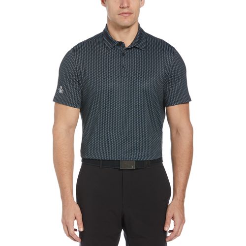 Polera Polo De Hombre Pete Estampado Negro