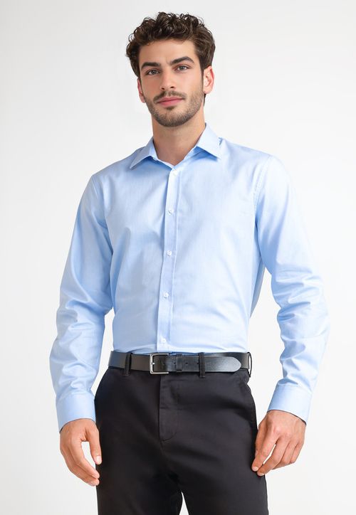 Camisa Formal Hombre Celeste