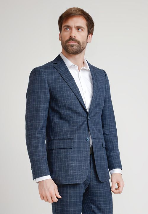 Chaqueta Formal Hombre Azul