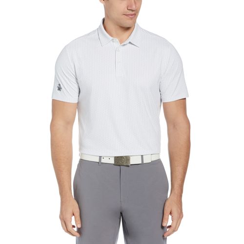 Polera Polo De Hombre Pete Estampado Blanco