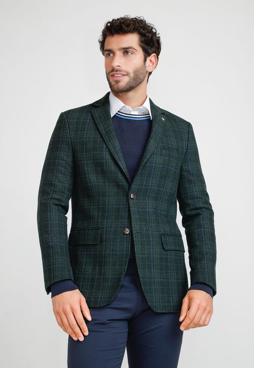 Chaqueta Casual Lana Verde