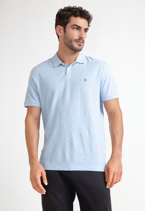 Polera Hombre Polo Celeste