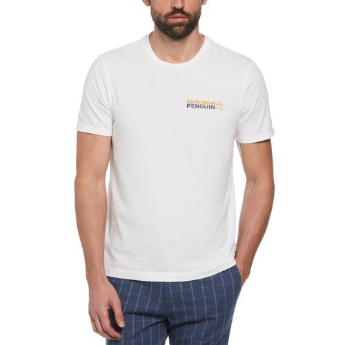 Polera De Hombre Golf Estampado Blanco