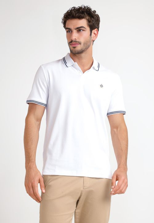 Polera Hombre Polo Blanco