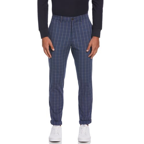 Pantalón De Hombre Cuadros Azul