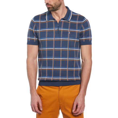 Polera Polo De Hombre Tipped Cárdigan Azul