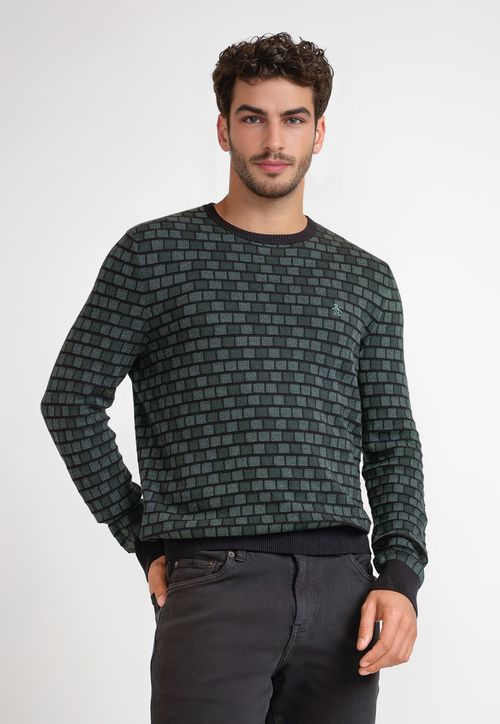 Sweater Hombre Algodón Diseño Verde