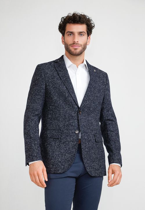 Chaqueta Formal Hombre Diseño Fantasía Azul