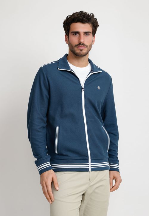 Chaqueta Hombre Deportiva Azul Petróleo