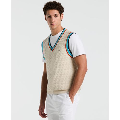 Tejido Hombre Sin Manga Beige