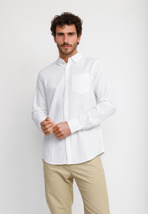 Camisa Hombre Blanca OPWS2523