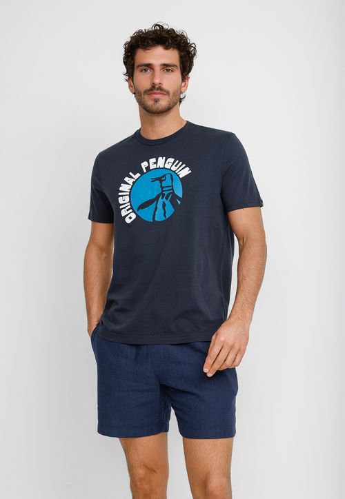 Polera Hombre Manga Corta Navy