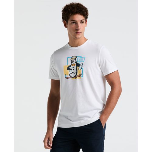 Polera Hombre Manga Corta Blanca