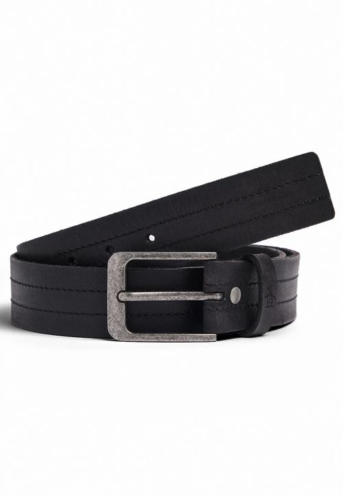 Cinturón Hombre De Cuero Negro