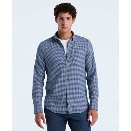 Camisa Manga Larga Hombre Azul