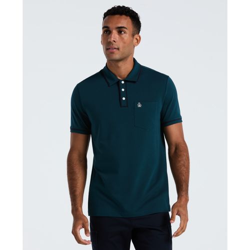 Polera Polo Manga Corta Hombre Petroleo