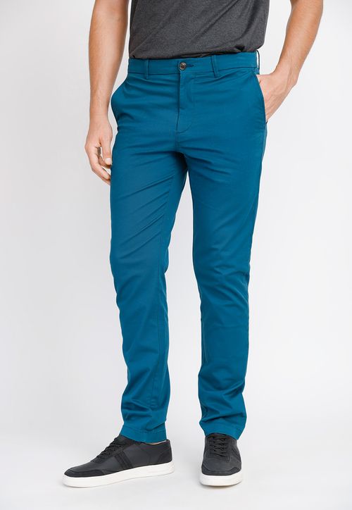 Pantalón Hombre Chino Petroleo
