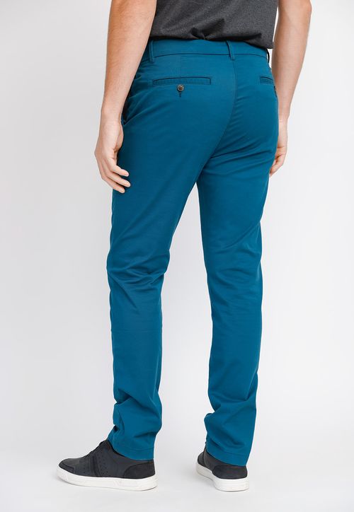 Pantalón Hombre Chino Petroleo