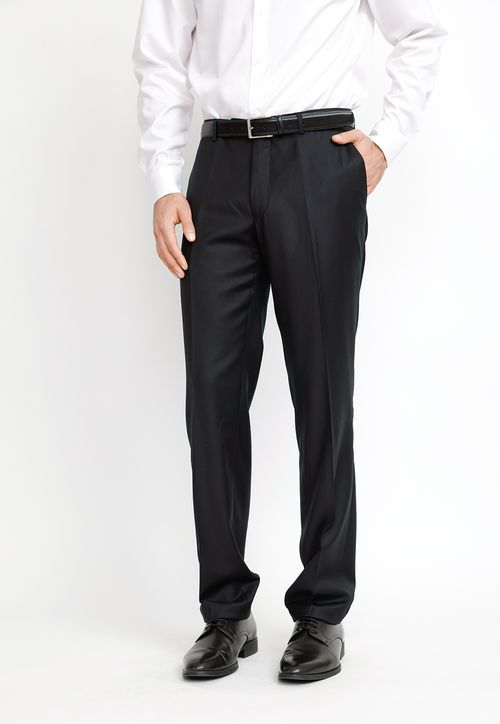 Pantalón Hombre Formal Lana Negro